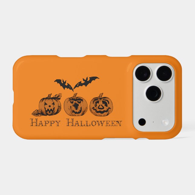 Fall/Halloween/pumpkin  iPhone Case (Back Horizontal)