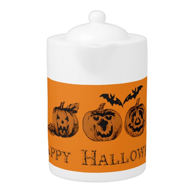 Fall/Halloween/pumpkin  Teapot (Front)