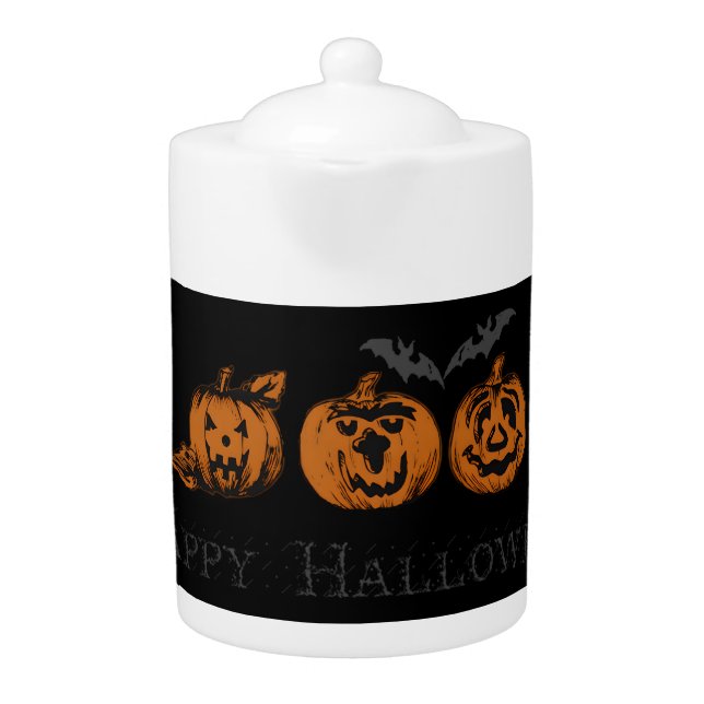 Fall/Halloween/pumpkin  Teapot (Front)