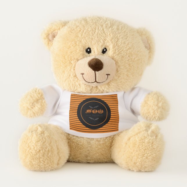 Fall/Halloween/pumpkin  Teddy Bear (Front)