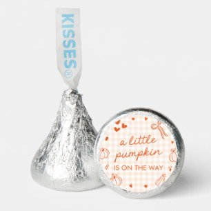 Fall Hand Drawn A Little Pumpkin Baby Shower Hershey®'s Kisses®