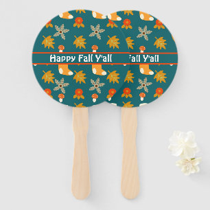 Fall hand fan
