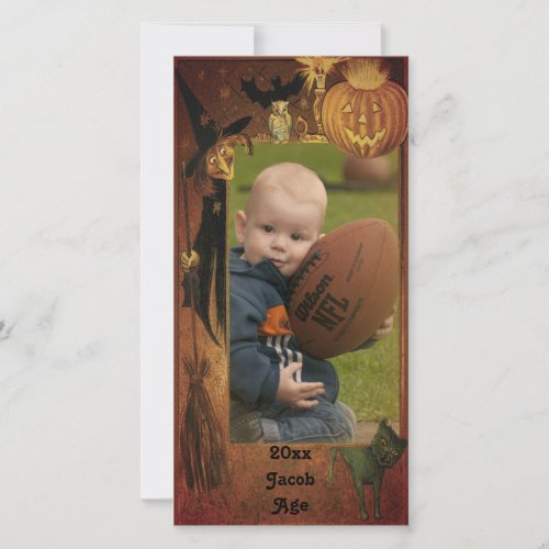 Fall Happy Halloween Picture Frame Design