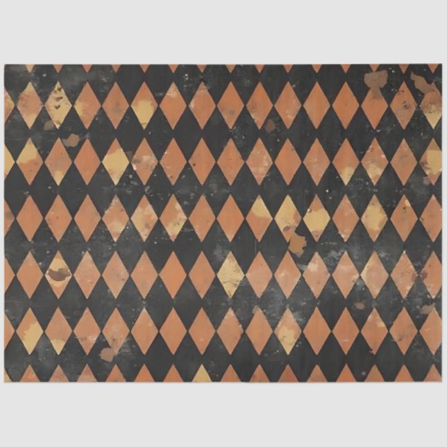 Fall Harlequin Tissue for  Decoupage Paper (Front)