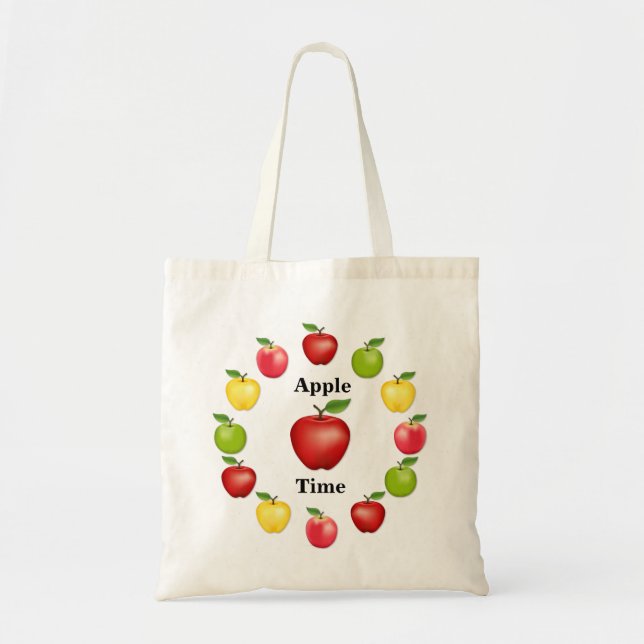 Fall Harvest Apple Season Tote (Front)