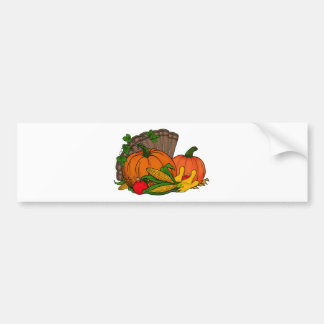 Fall Harvest Bumper Sticker