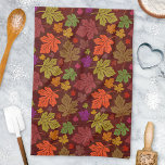 Fall Harvest Colorful Maple Leaves Towel<br><div class="desc">This autumn hand towel has a beautiful pattern of vibrant maple leaves.</div>