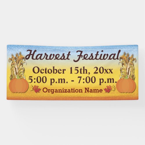 Fall Harvest Festival Banner