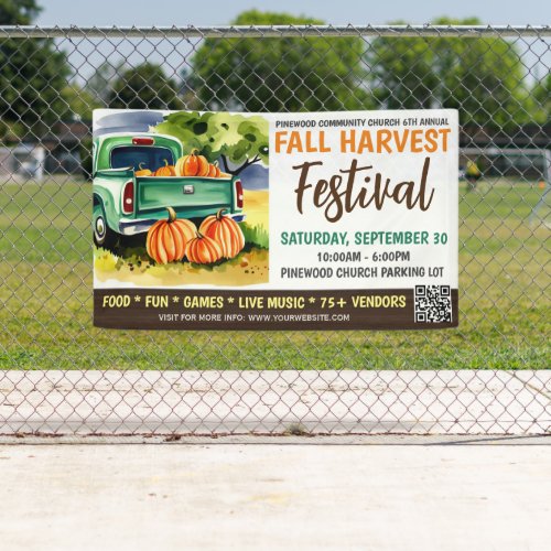 Fall Harvest Festival Banner