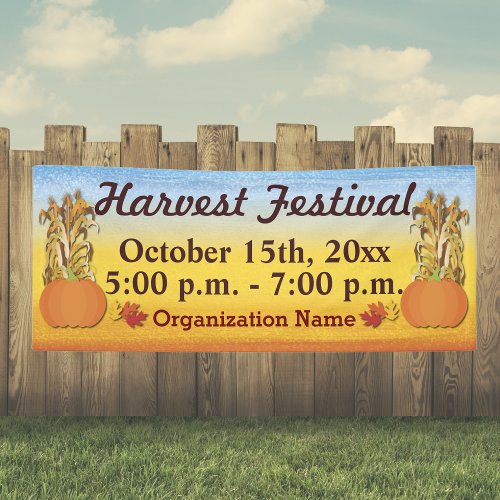 Fall Harvest Festival Banner