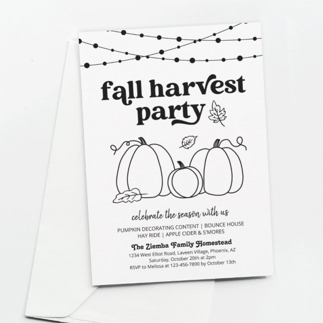 Fall Harvest Party Invitation (Creator Uploaded)