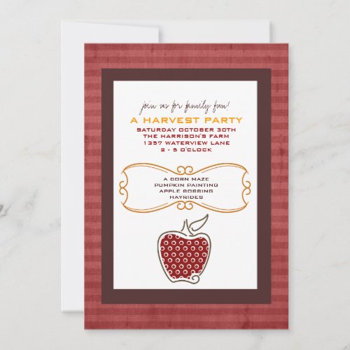 Fall Harvest Party Invitations