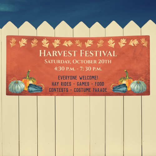 Fall Harvest Pumpkin Festival Event Banner