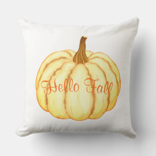 Fall Harvest Pumpkin Throw Pillow
