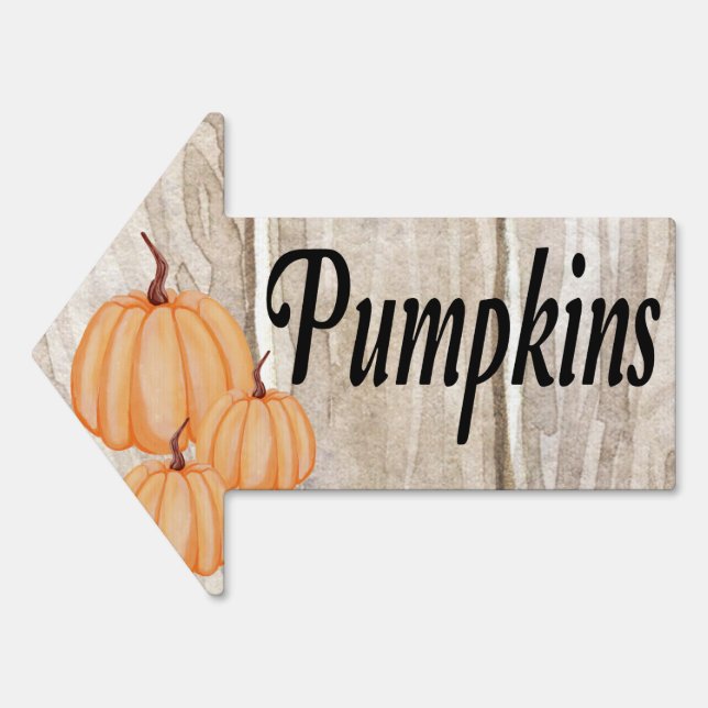 Fall Harvest Pumpkins Sign (Front)