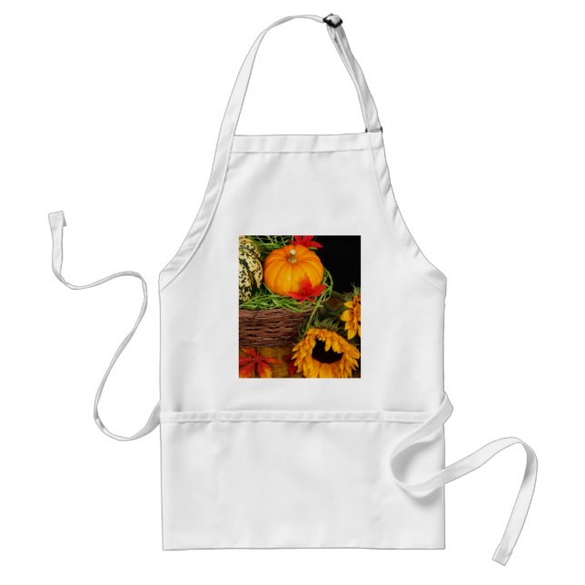 Fall Harvest Sunflowers Adult Apron (Front)