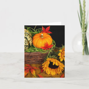 Fall Harvest Sunflowers Card