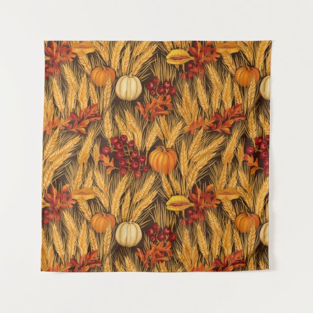 Fall Harvest Tapestry (Front)