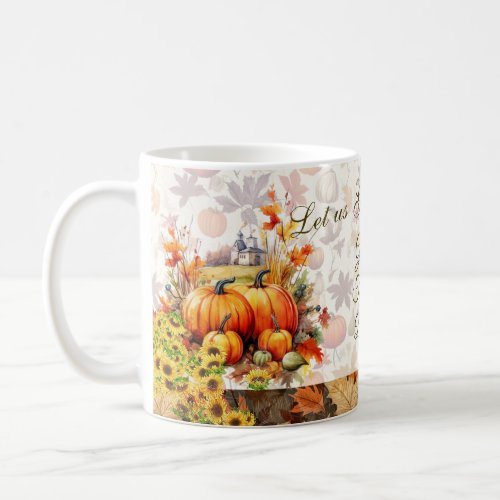 Fall Harvest Thanksgiving Mug