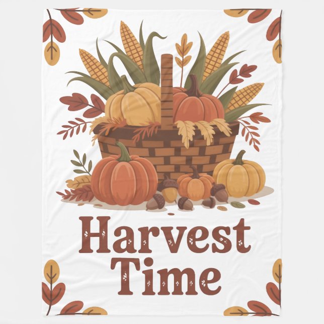 Fall harvest time stylish Blanket New Home (Front)