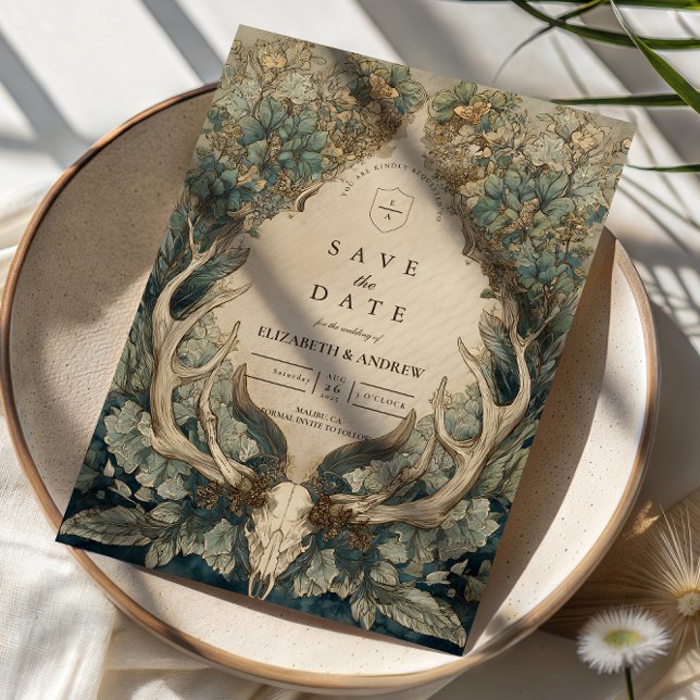 Fall Harvest Woodland Wedding Save The Date (Creator Uploaded)