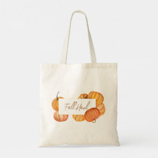 Fall Haul Pumpkin Tote Bag