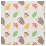Fall Hedgehog Pattern Fabric