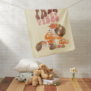 Fall Hedgehogs  Baby Blanket