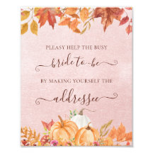 Fall Help the Busy Bride Address an Envelope