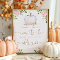 Fall Help the Busy Mom-to-Be Address an Envelope Poster