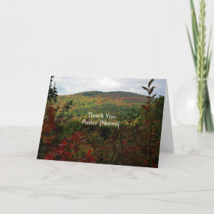 Fall Hills Landscape Pastor Appreciation Card