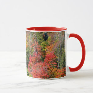 Fall Hillside Colorful Autumn Nature Photography Mug