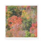 Fall Hillside Colorful Autumn Nature Photography Napkins