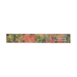 Fall Hillside Colorful Autumn Nature Photography Wrap Around Label