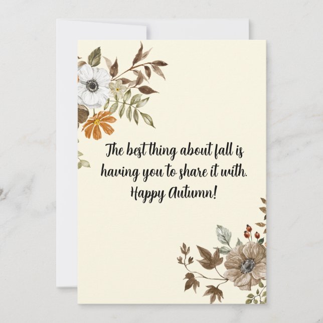 fall holiday card (Front)