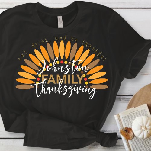 Fall Holiday Thanksgiving Family T_Shirt