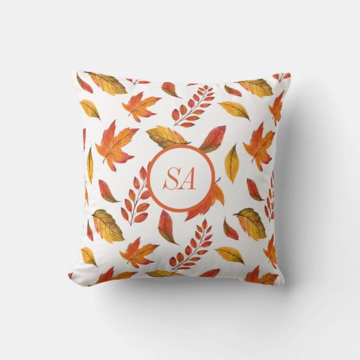 Fall Home Decor Autumn Leaves Orange Maple White