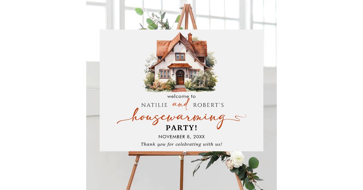 Fall Home Housewarming Party Welcome Sign | Zazzle