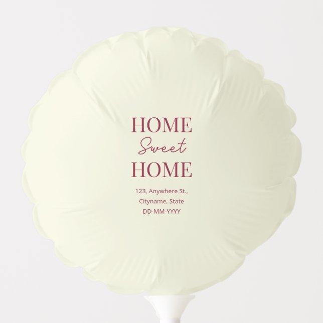 Fall Home Sweet Home open house Housewarming  Balloon (Front)