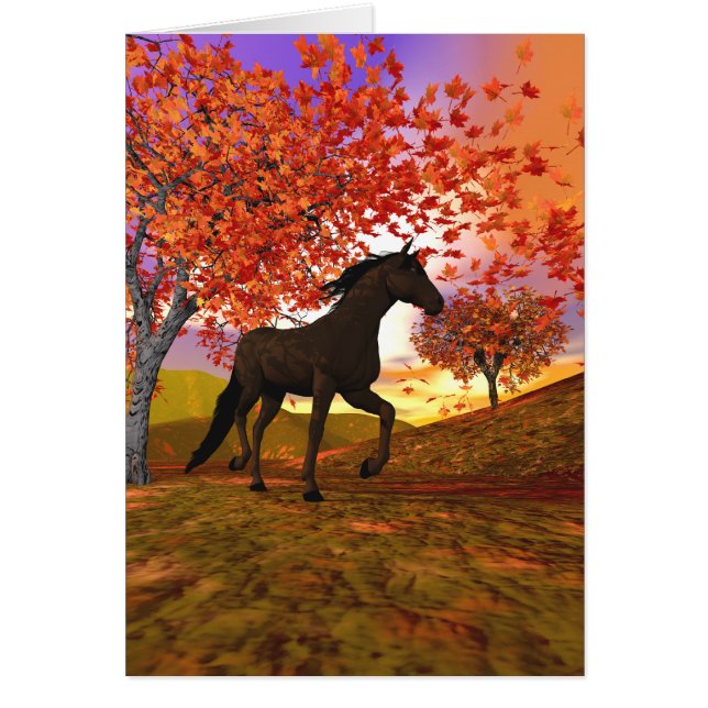 Fall Horse Card (Front)