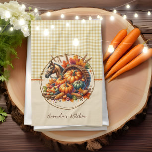 Fall Horse Kitchen Towel