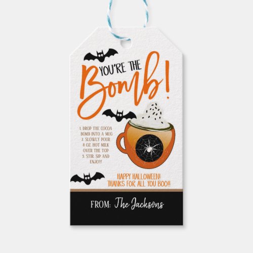Fall Hot Cocoa Bomb Gift Tag