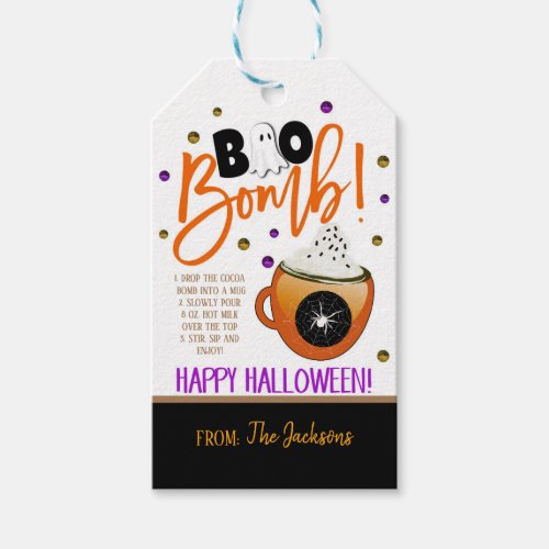 Fall Hot Cocoa Bomb Gift Tag