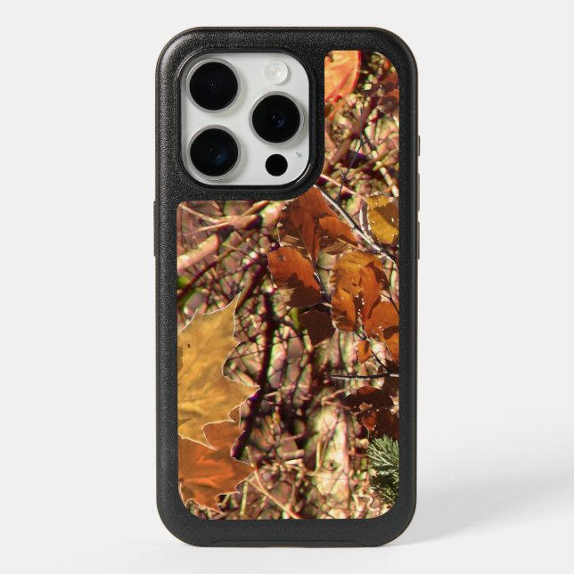 Fall Hunt Camo Background Ready to Customize Otterbox iPhone Case (Back)