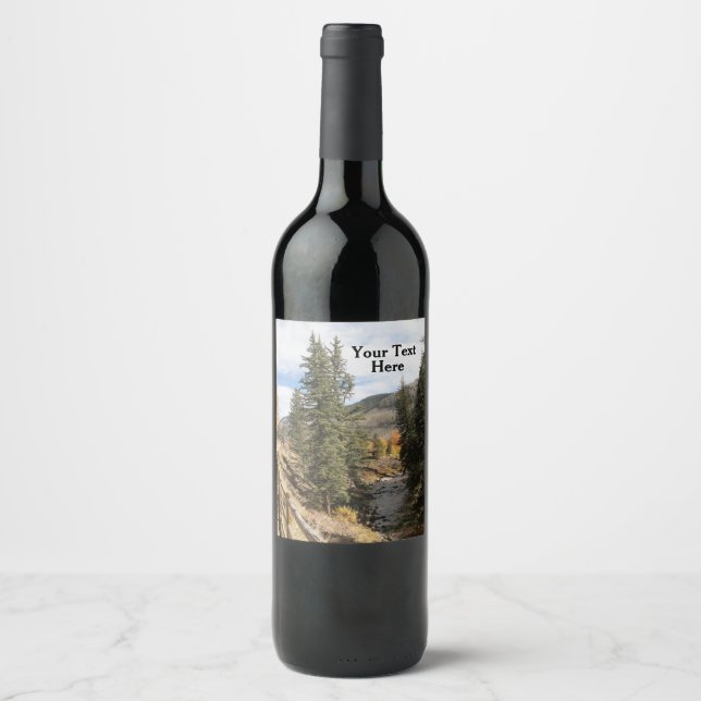 Fall in Aspen Wine Label (Front)