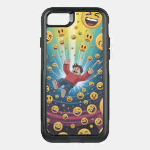 Fall in bubble OtterBox commuter iPhone SE/8/7 case