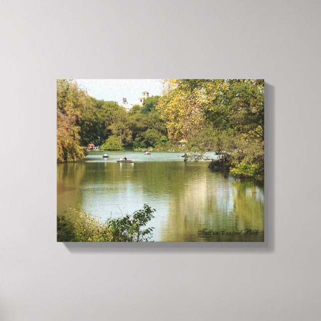 Fall in Central Park Canvas Print (Front)