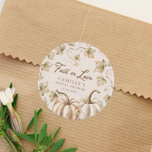 Fall in Love Autumn Bridal Shower Favor