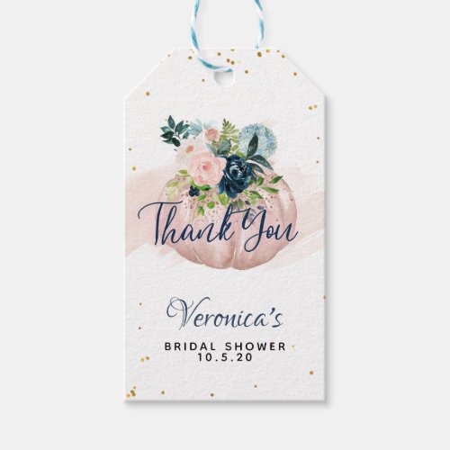 Fall in Love Autumn Bridal Shower Gift Tags