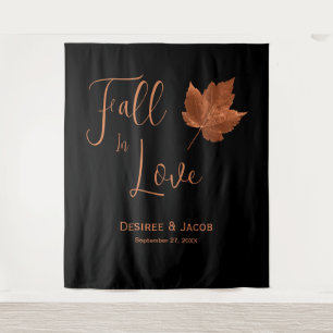 Fall In Love Autumn Copper Black Rustic Back Drop